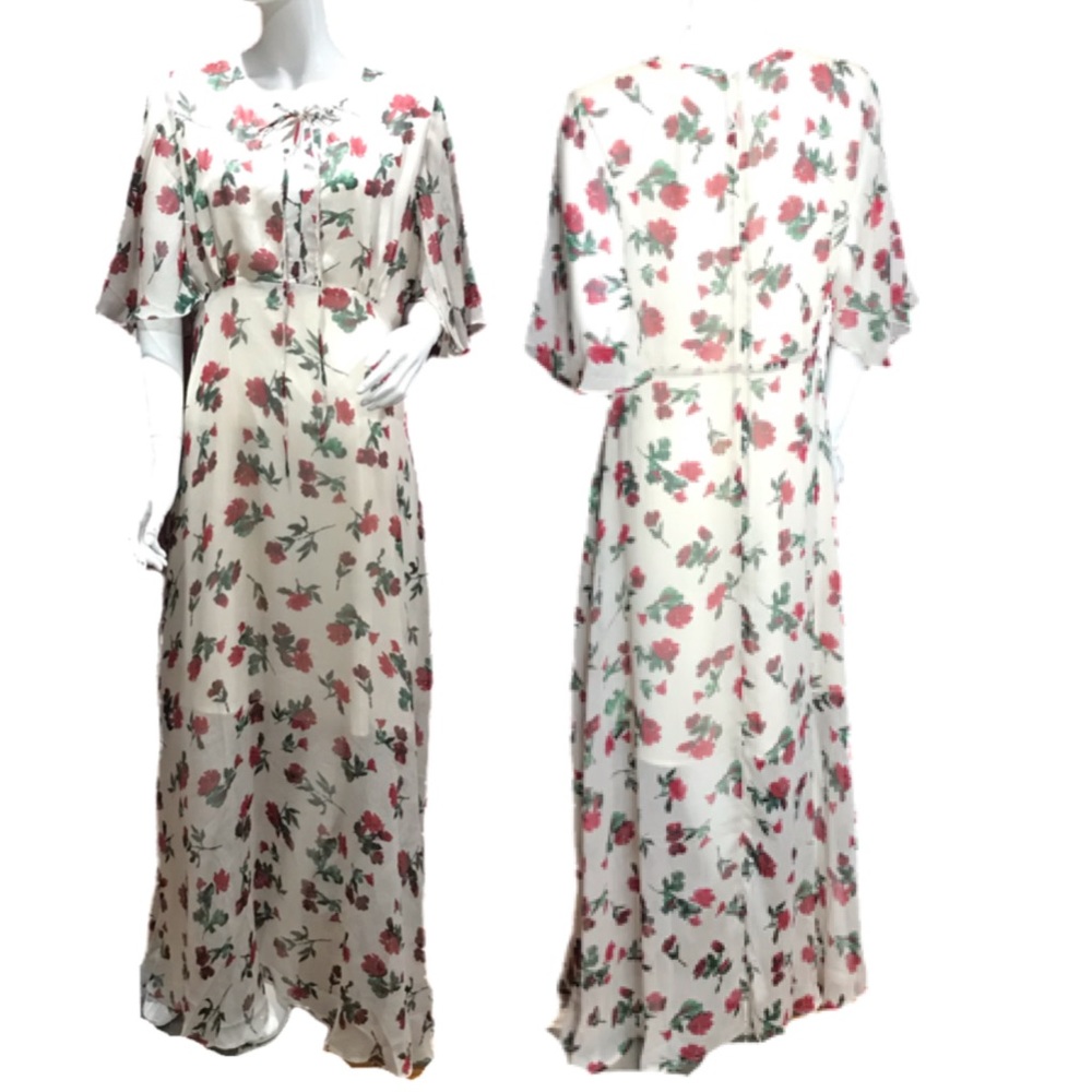 Relished Floral Roses Maxi Dress